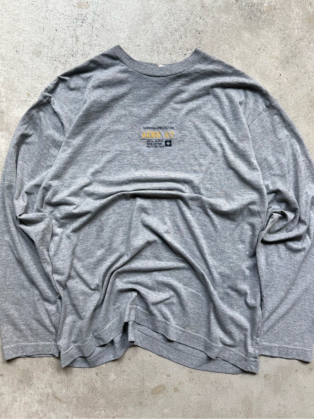 90s Aeropostale 87 Survival Protection Y2K Men’s Skate Long Sleeve L/XL 24x28
